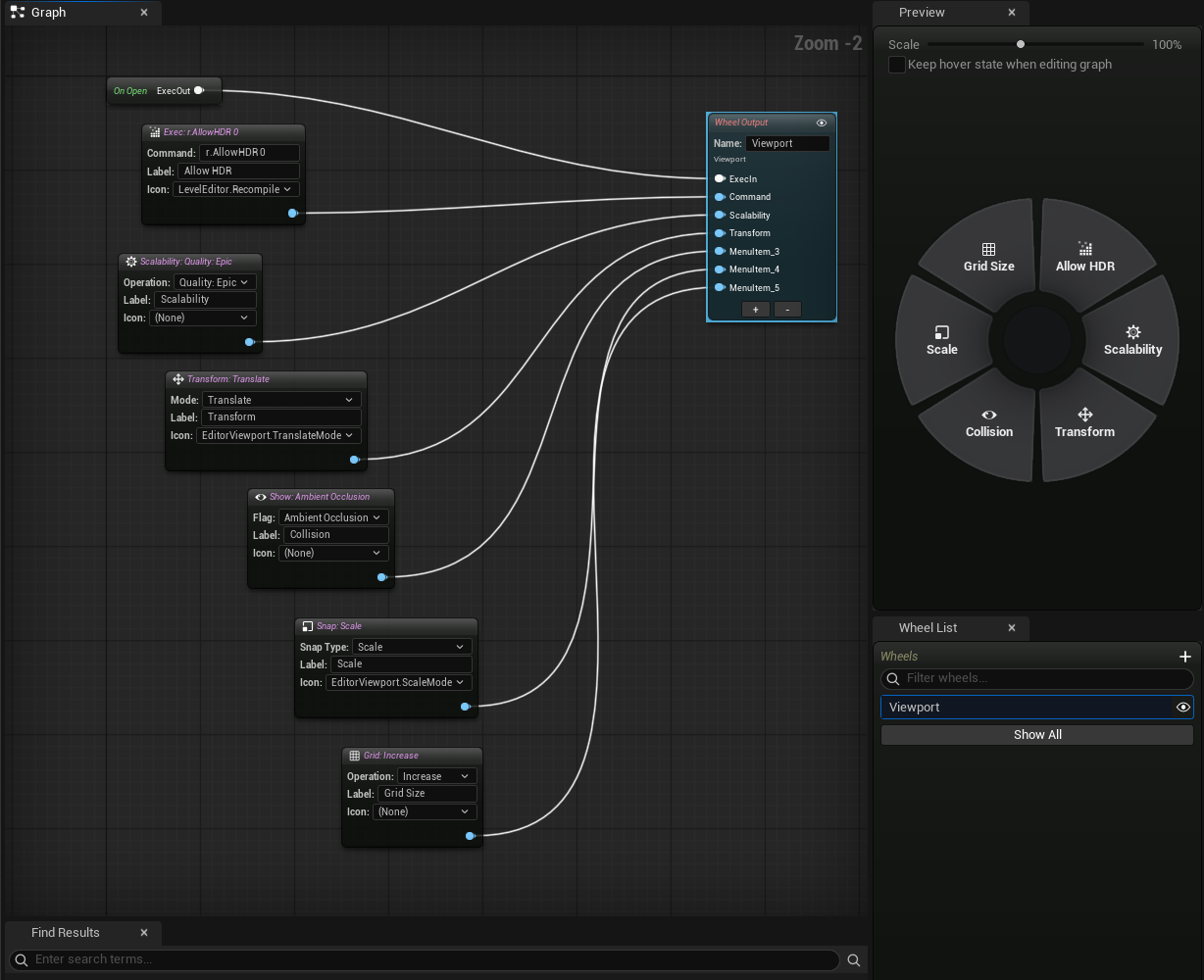 QuickMenu Graph Editor